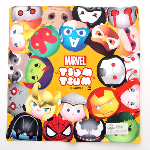 MARVEL × TSUM TSUM (マーベル×ツムツム）☆ イエロー系 ハンカチ